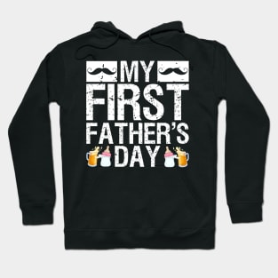 Mens Funny First Father's Day Present Beer Baby Bottle New Daddy Hoodie